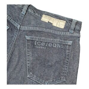 Iceberg Ice Jeans Women's 32 Roll Cuff Jeans Zebra Print Stretch Italy